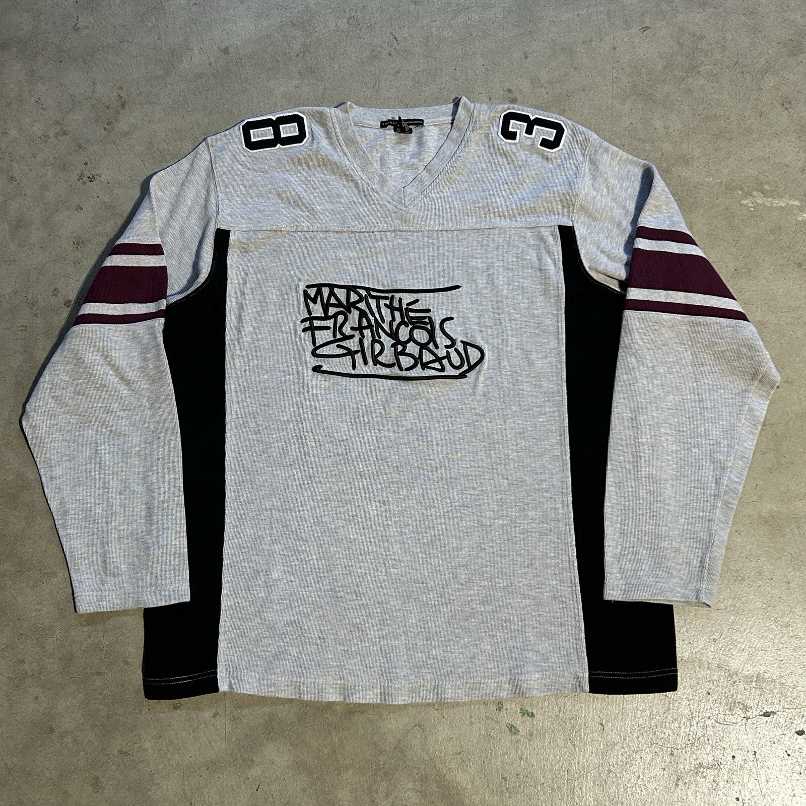 Marithe + Francois Girbaud Embroidered Logo Heavyweight Cotton Hockey Jersey 2XL gallery