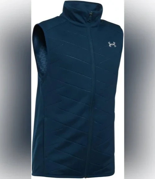 Under Armour Golf Vest Reactor Cold Gear Men's Size M Academy Blue 1303997 gallery