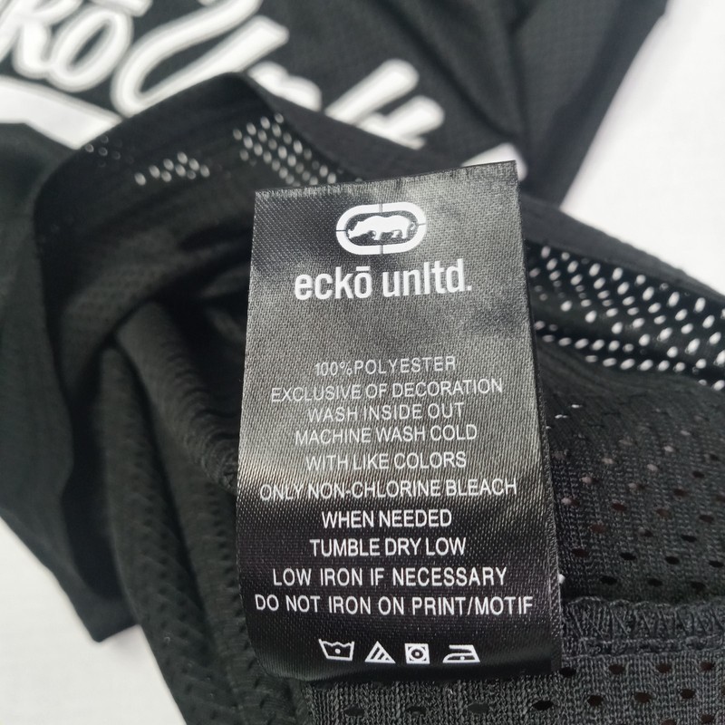 Ecko Unltd Jersey Shirt Men's Size S Small True Ecko Black Pullover Mesh V-Neck gallery