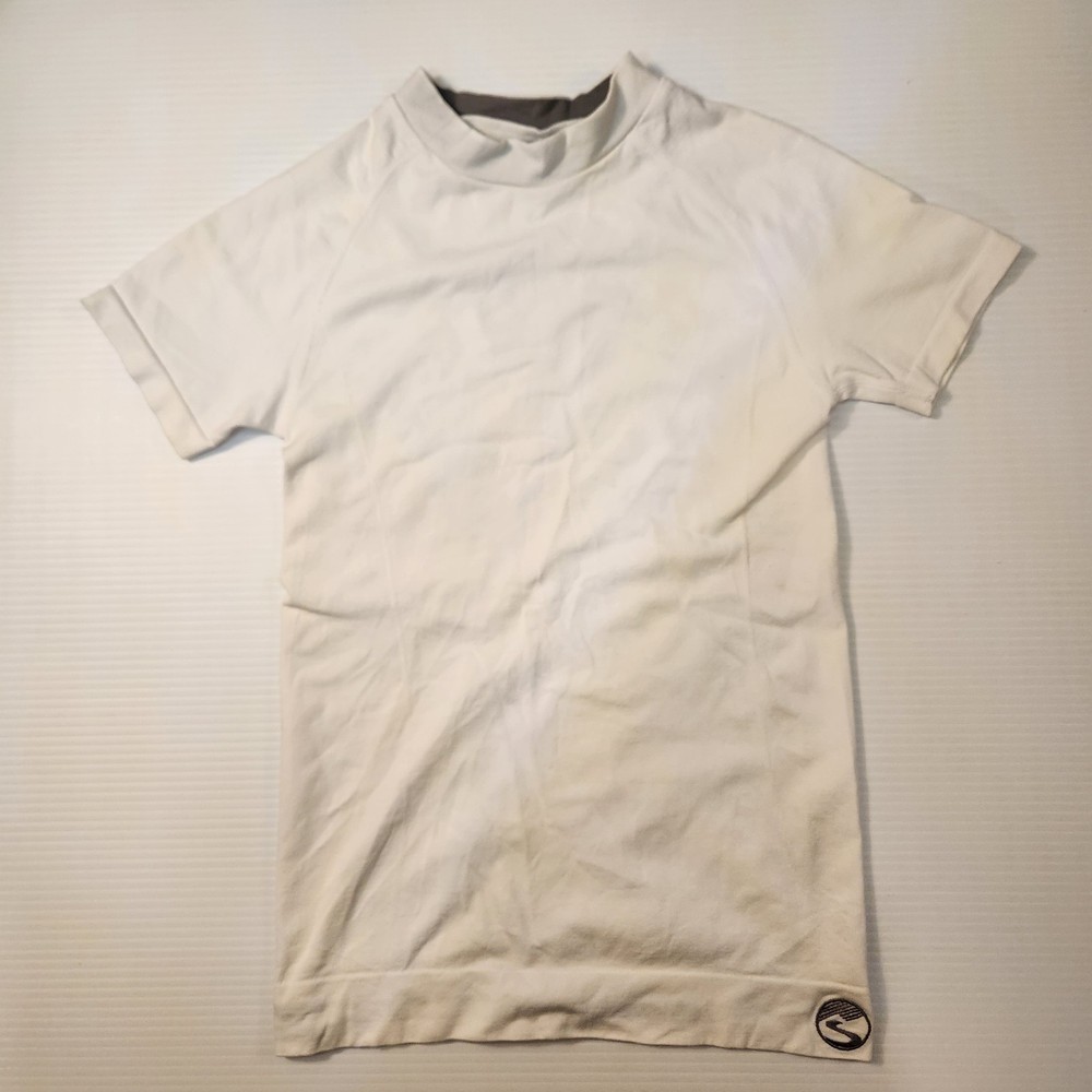 Showers Pass Shirt XS/S White Merino Wool Blend Baselayer short sleeve