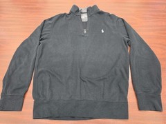 Polo Ralph Lauren Performance 1/4 Zip Black Pullover Sweatshirt Mens Small Golf