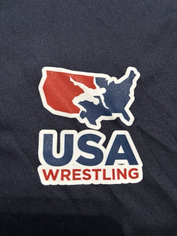 USA Wrestling 1/4 Zip Pullover Lightweight Shirt. Mens L. Navy Blue. gallery