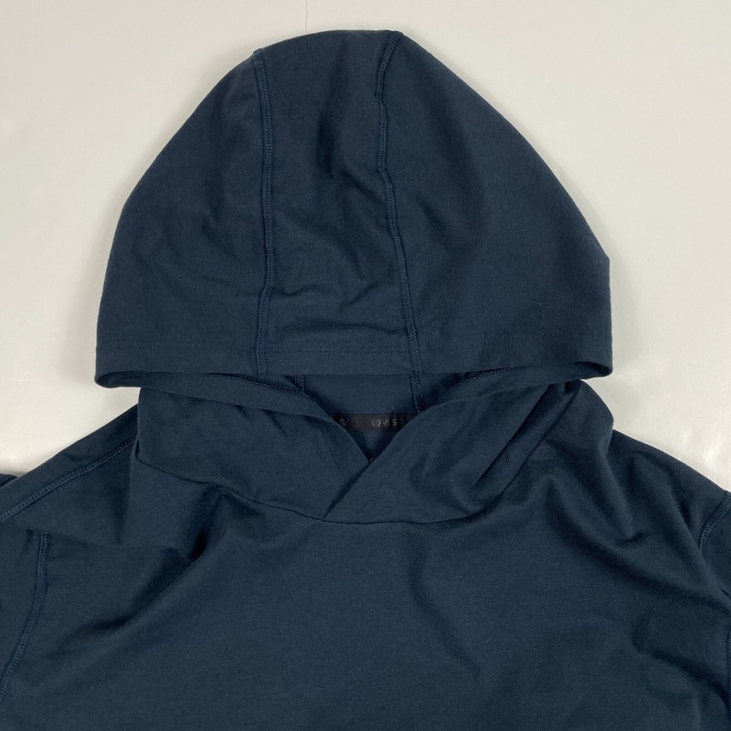 VRST Shirt Mens Extra Large Blue Hooded Long Sleeve Workout Gym Running Stretch gallery