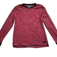 MSX Michael Strahan Men’s Long Sleeve Shirt Large Raise Your Game Red Black