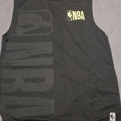 NBA Men’s Medium Tank Top Black Lightweight 100% Polyester Graphic Logo