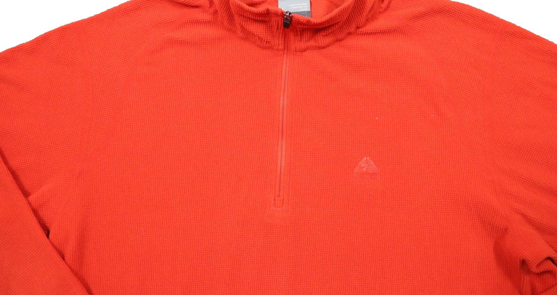VTG Nike ACG Base Layer Orange Terrycloth Long-sleeve Thermal Shirt Men's Large gallery