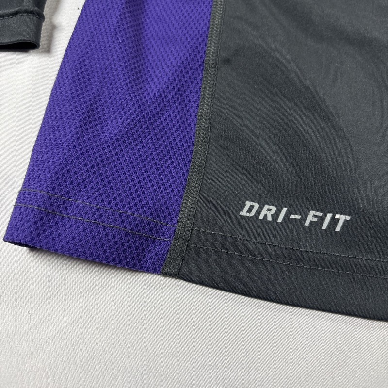 Nike Mens Large Dri-FIT Long Sleeve Training Shirt, Gray Purple Athletic Perf gallery
