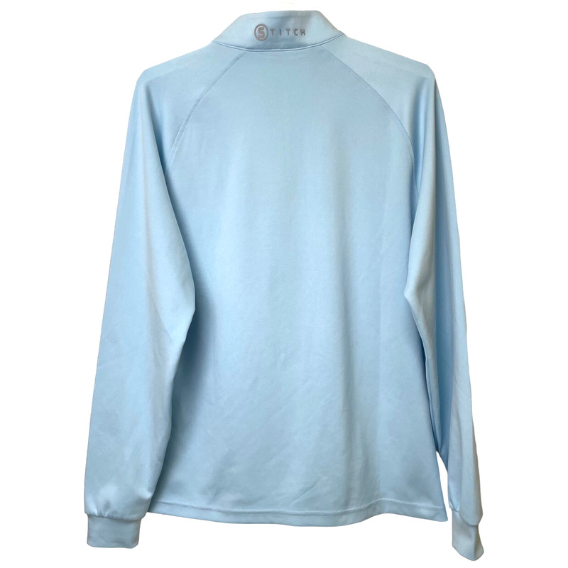 Vtg Stitch Golf Hudson 1/4 Zip Pullover Men M Performance Stretch Long Slv Logo gallery