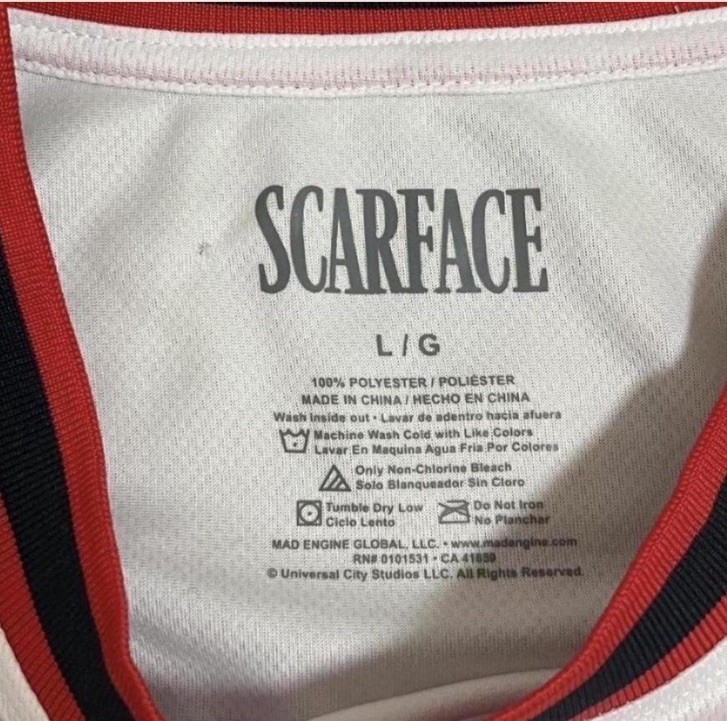 Scarface Basketball Jersey gallery