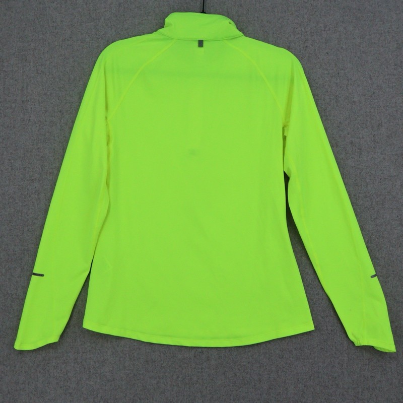 NWT Nike Women’s Element 1/4 Zip Running Top Jacket Pullover Lime Green Size M gallery