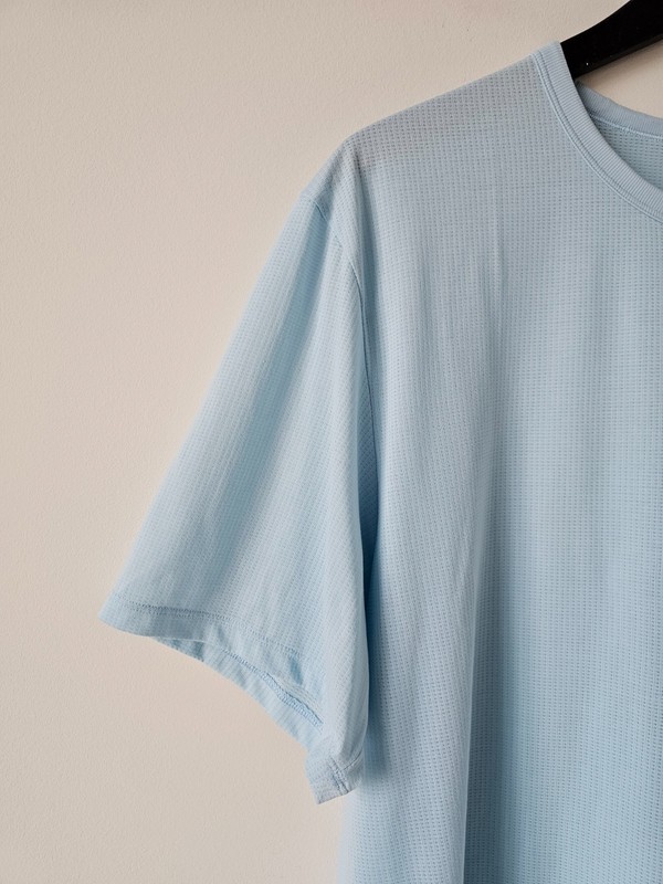 NWT LULULEMON DFGV Blue Mile Maker Mesh SS Top Shirt Men's Large gallery