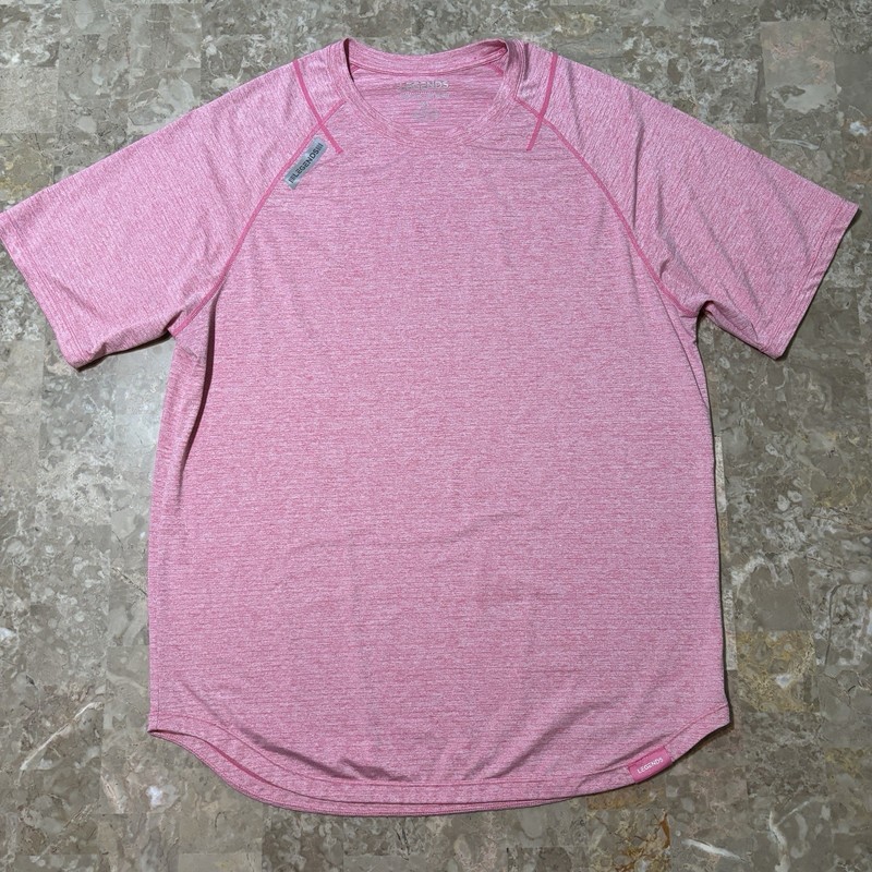 Legends Enzo Shirt Mens XL Pink Short Sleeve Tee Gym Performance Running gallery