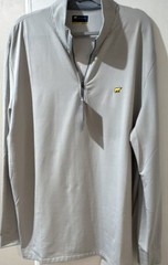 Jack Nicklaus Tradewinds Gray Striped 1/4 Zip Mock Neck Golf Pullover XXL