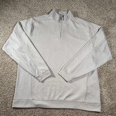 Cutter&Buck Mens Size XXXL Feather Grey 1/ 4 Zip Long Sleeve CB Dry Tec Pullover