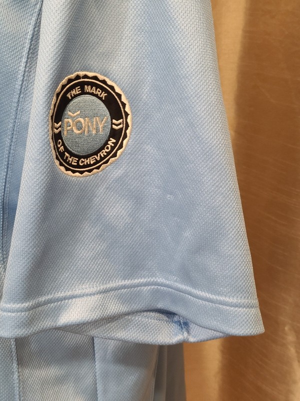 Vintage Pony Sports Apparel Stitched Team PONY #30 Light Blue Jersey Mens Large gallery