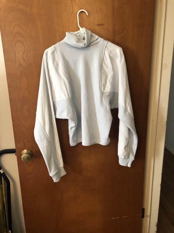 Nike Air Turtleneck Sweatshirt Gray Pullover Long Sleeve Pullover Size Small gallery