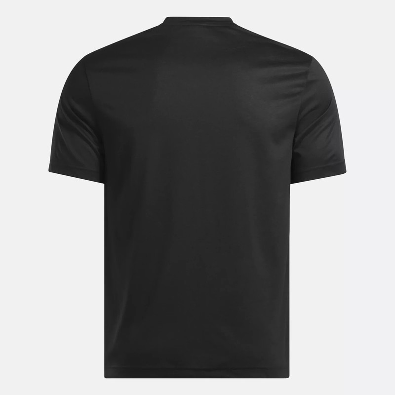 Reebok Men’s Front Vector Performance Tee, Black, S gallery