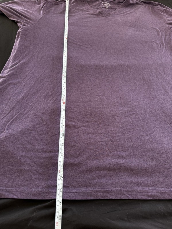 01. ALGO Performance Shirt Quick Dry Anti Odor 3XL V Neck Purple gallery