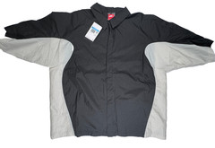 Nike Tech Woven Black/Gray Oversized Fit Button-Up Activewear Shirt M IF8328-010