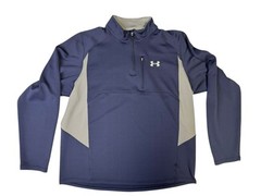 Under Armour Blue XL Regular All Seasons 1/4 Zip Long-Sleeve Pullover GUC