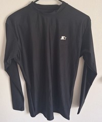 Starter Dri-Star Men’s Athletic Fit Long Sleeve Crew Neck Black 2XL