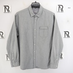Men Under Armour UA Button Down Long Sleeve Dress Shirt Size XXL 2XL Gray Oxford