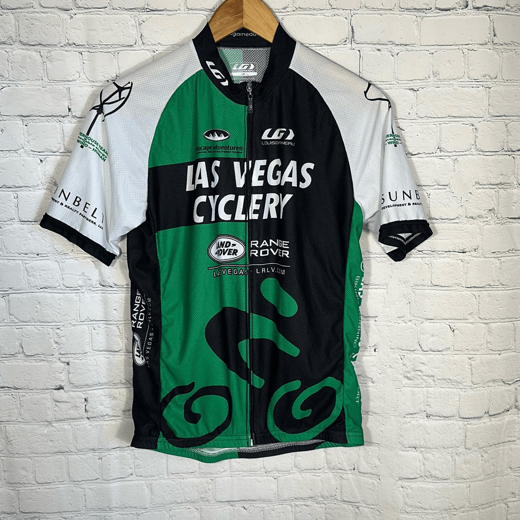 LOUIS GARNEAU Medium Las Vegas Cyclery Cycling Jersey Shirt Green gallery