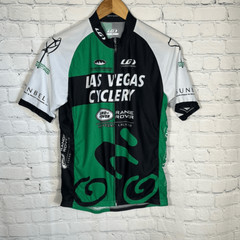 LOUIS GARNEAU Medium Las Vegas Cyclery Cycling Jersey Shirt Green
