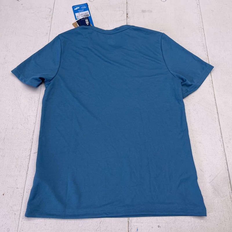 Odlo Shirt Mens Small Blue Short Sleeve F-DRY V-Neck Running Tee Athletic UV30+ gallery