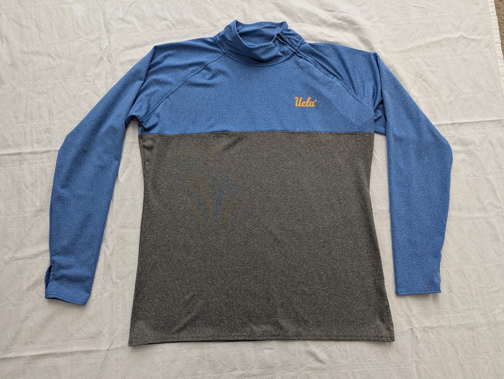 Men's Rivalry Threads UCLA XL Long Sleeve Pullover Athletic Wear Blue and Gray