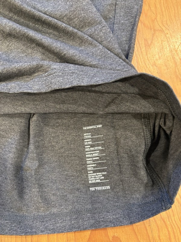 Ten Thousand Men Essential Shirt Comfort Workout Gym DCMCHRCL XXL gallery