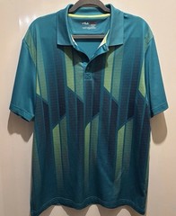 Fila Sport Mens Size Large Green Golf Shirt