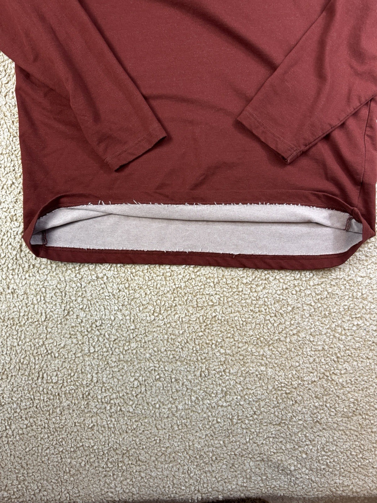 Columbia Omni Wick Mens 1/4 Zip Pullover Stretch Maroon Red Outdoor Light gallery