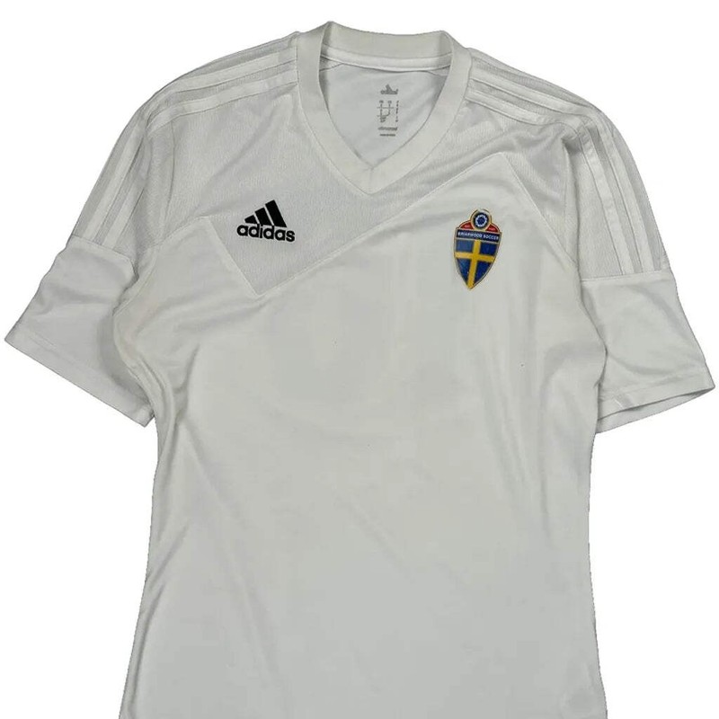 Sweden National Team Adidas Training Football Shirt - Small White Polyester gallery