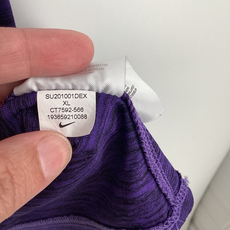 Men’s Nike. Lesson Tigers Performance Tee XL Purple gallery