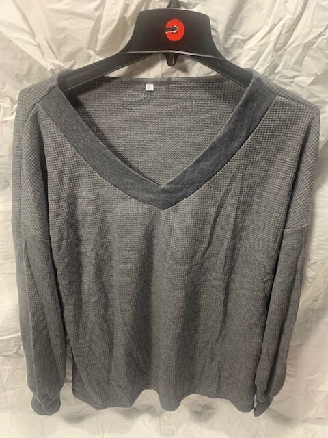 Mens Lightweight Thermal Long Sleeve Shirt Grey Medium gallery