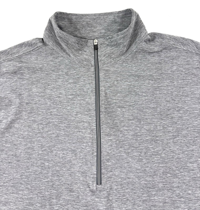 Straight Down Mens 1/4 Zip Pullover Dallas Athletic Club Size Large Golf Gray gallery
