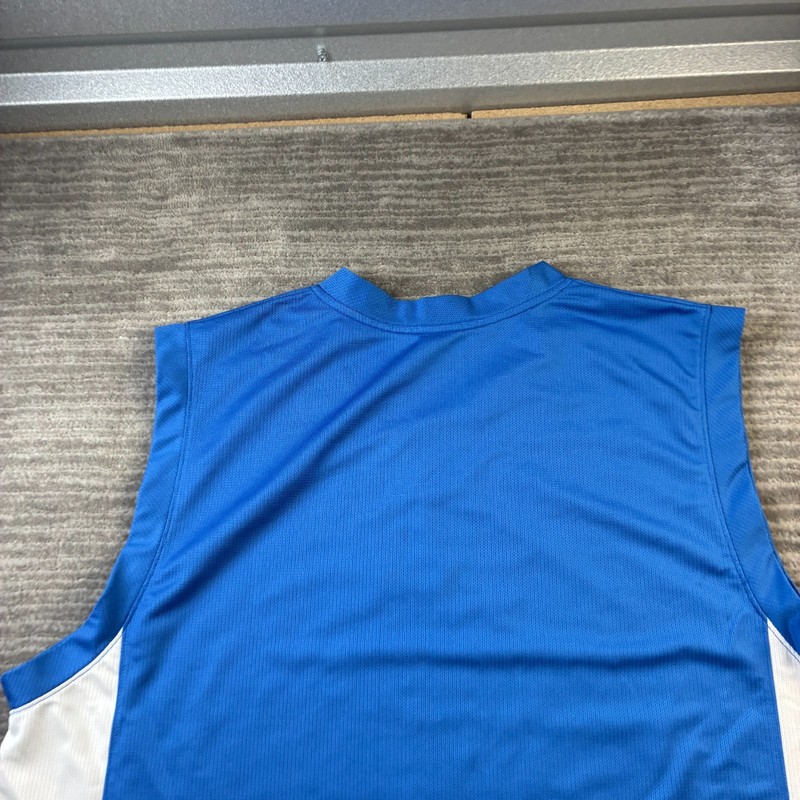 VINTAGE Jordan Tank Top Mens Extra Large Blue Baggy Denver Nuggets Muscle gallery