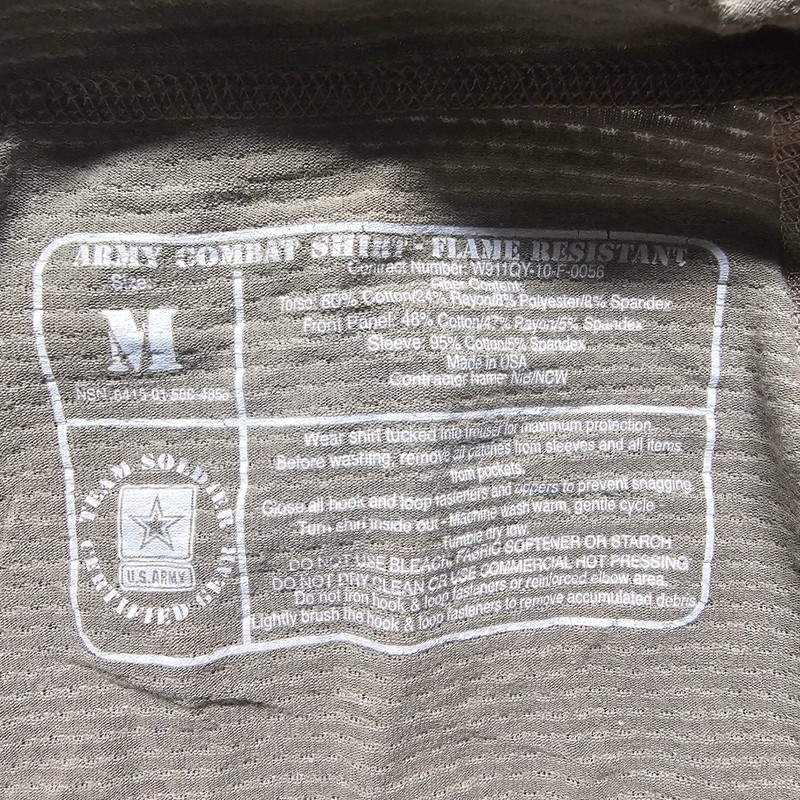 US Army Combat Shirt Flame Resistant Multicam OCP ACS Tactical Top Medium J029 gallery