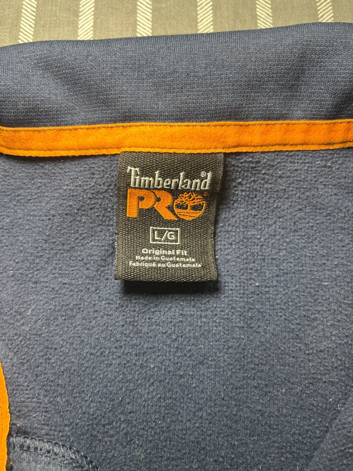 Timberland Pro Mens 1/4 Zip Pullover Black Mock Neck Long Sleeve Original Fit L gallery