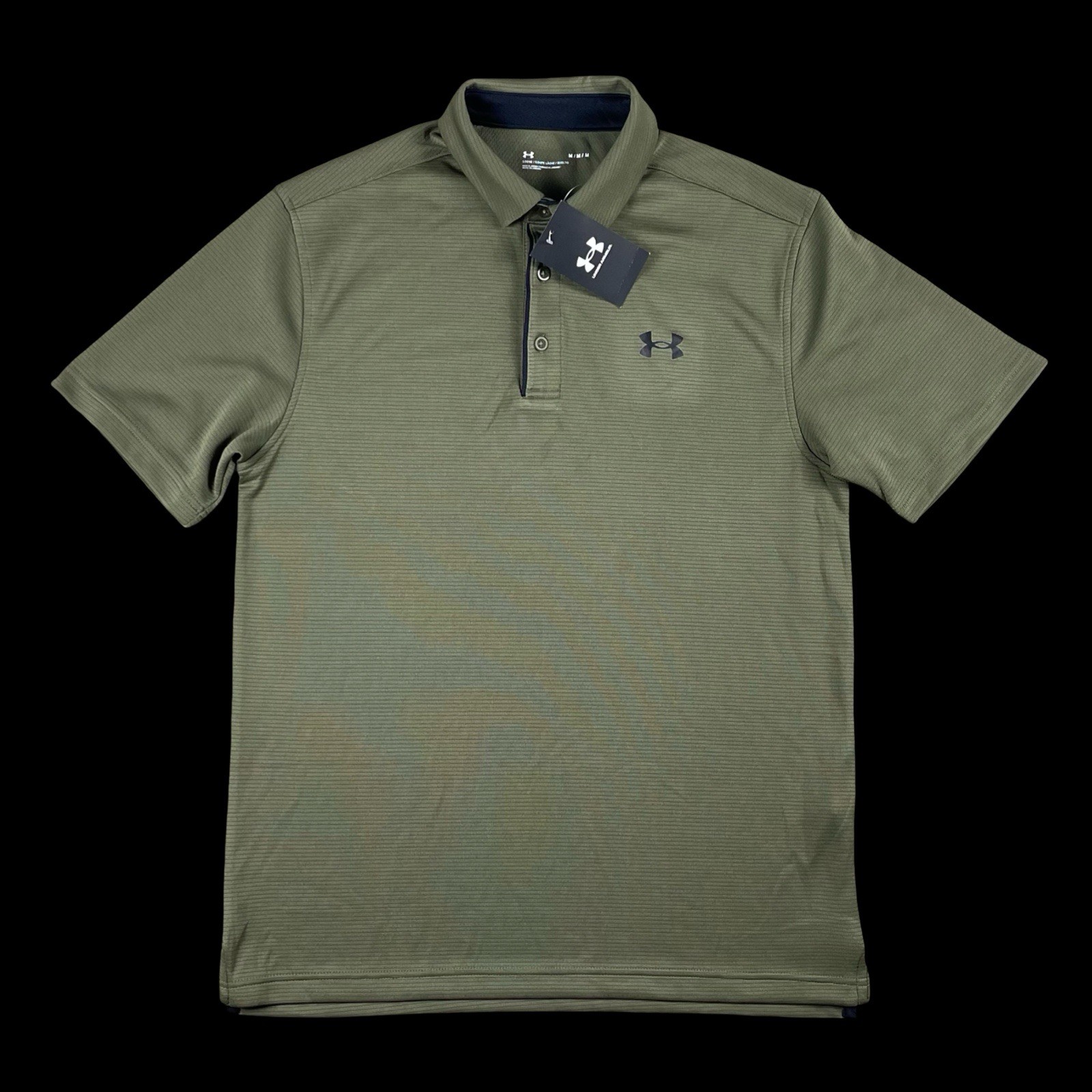 NWT Under Armour Shirt UA Tech Polo Men's M Loose Fit Green Performance Golf NEW gallery