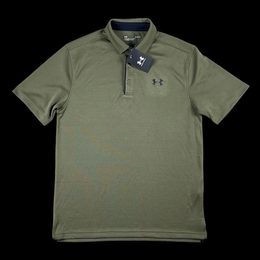 NWT Under Armour Shirt UA Tech Polo Men's M Loose Fit Green Performance Golf NEW