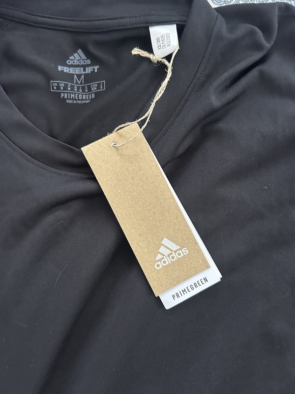 adidas Men's Freelift Black Short Sleeve, Size Medium, NWT gallery