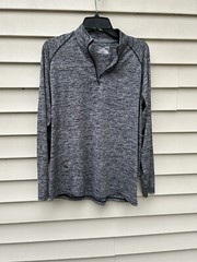 Under Armour Men’s UA Tech 1/4 Zip Shirt 1242220 HEATHER Loose FCA logo Sz M