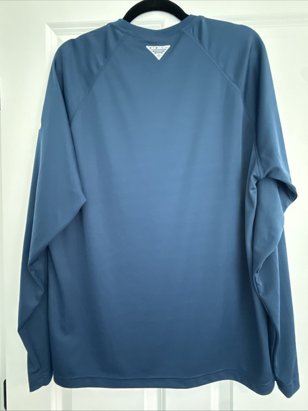 Columbia Men’s Omni-wick PFG Sunshirt M Blue And Yellow gallery