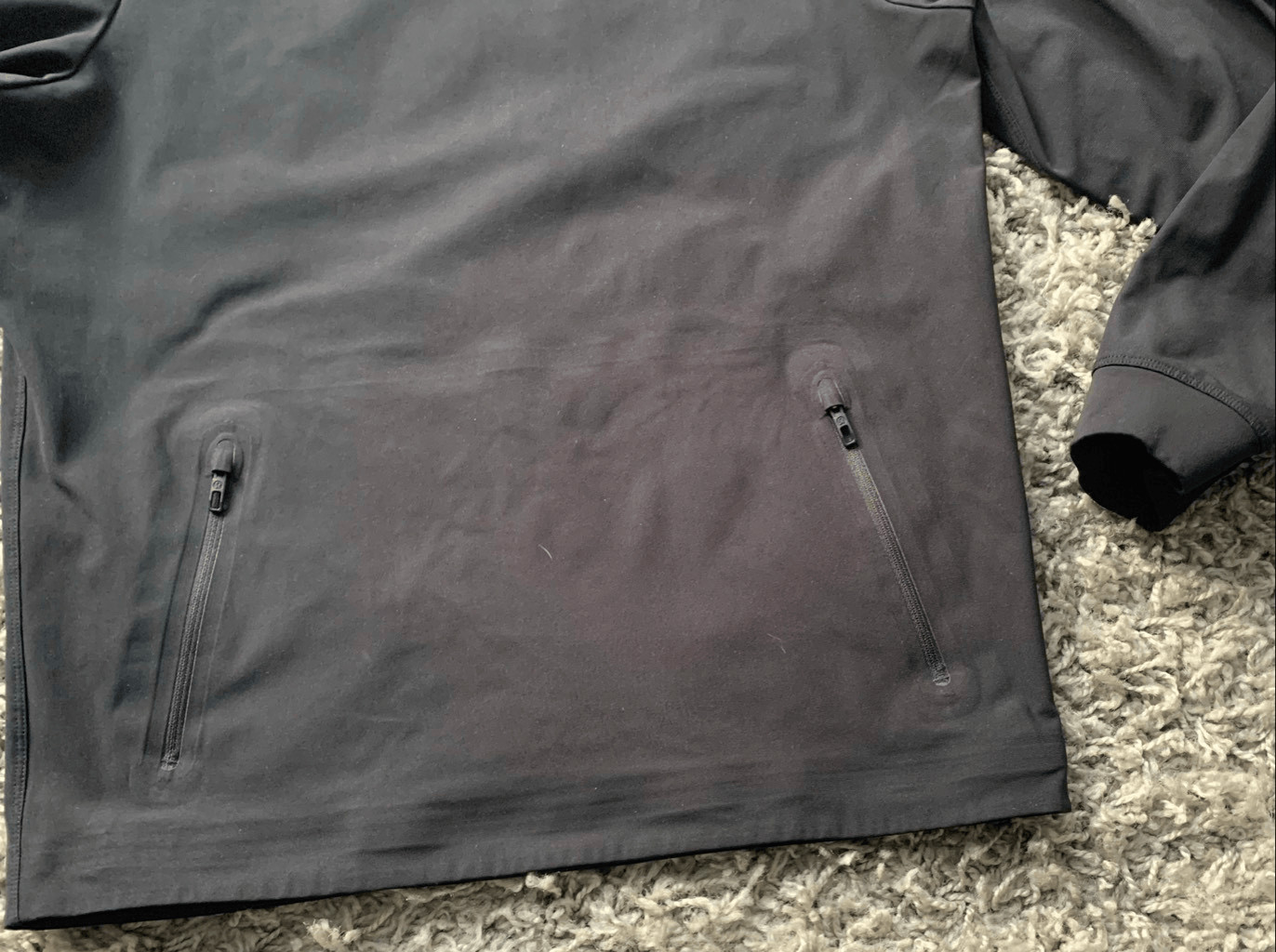 Lululemon All The Range black Long Sleeve Weather Proof SHIRT TOP sz S gallery