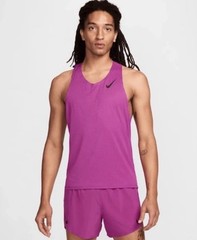 Nike AeroSwift Dri-FIT ADV Running Singlet Fuchsia Men’s Size Medium FN4231-518