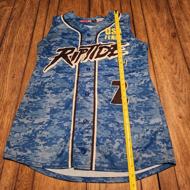 Riptide USA Fence 01' #2 Pro Sphere Coleman Blue Olympic Camo Jersey (M) gallery
