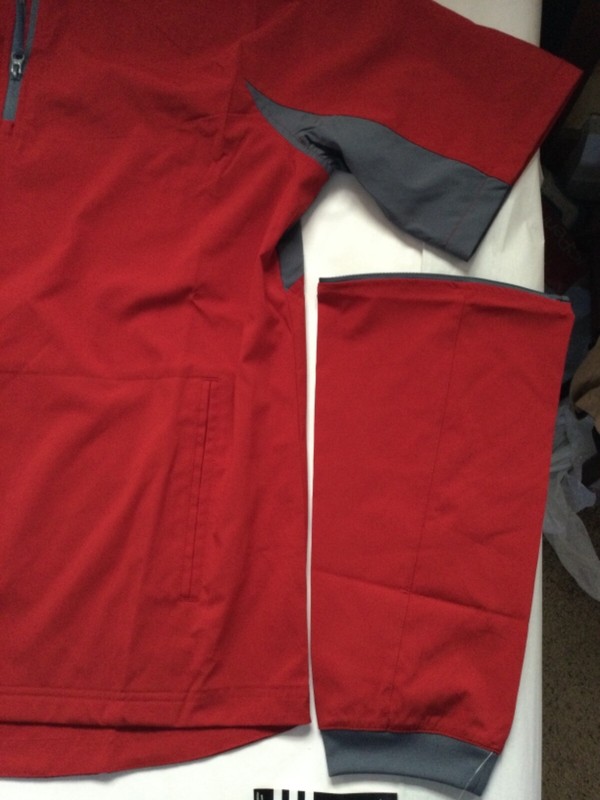 Adidas Quarter Zip Windbreaker Pullover Lightweight New Tags Removable Sleeves gallery