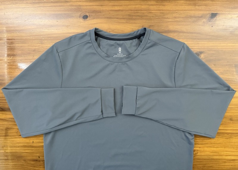 Rhone Essentials Performance Long Sleeve Crew Shirt Men's Medium Gray Excellent! gallery